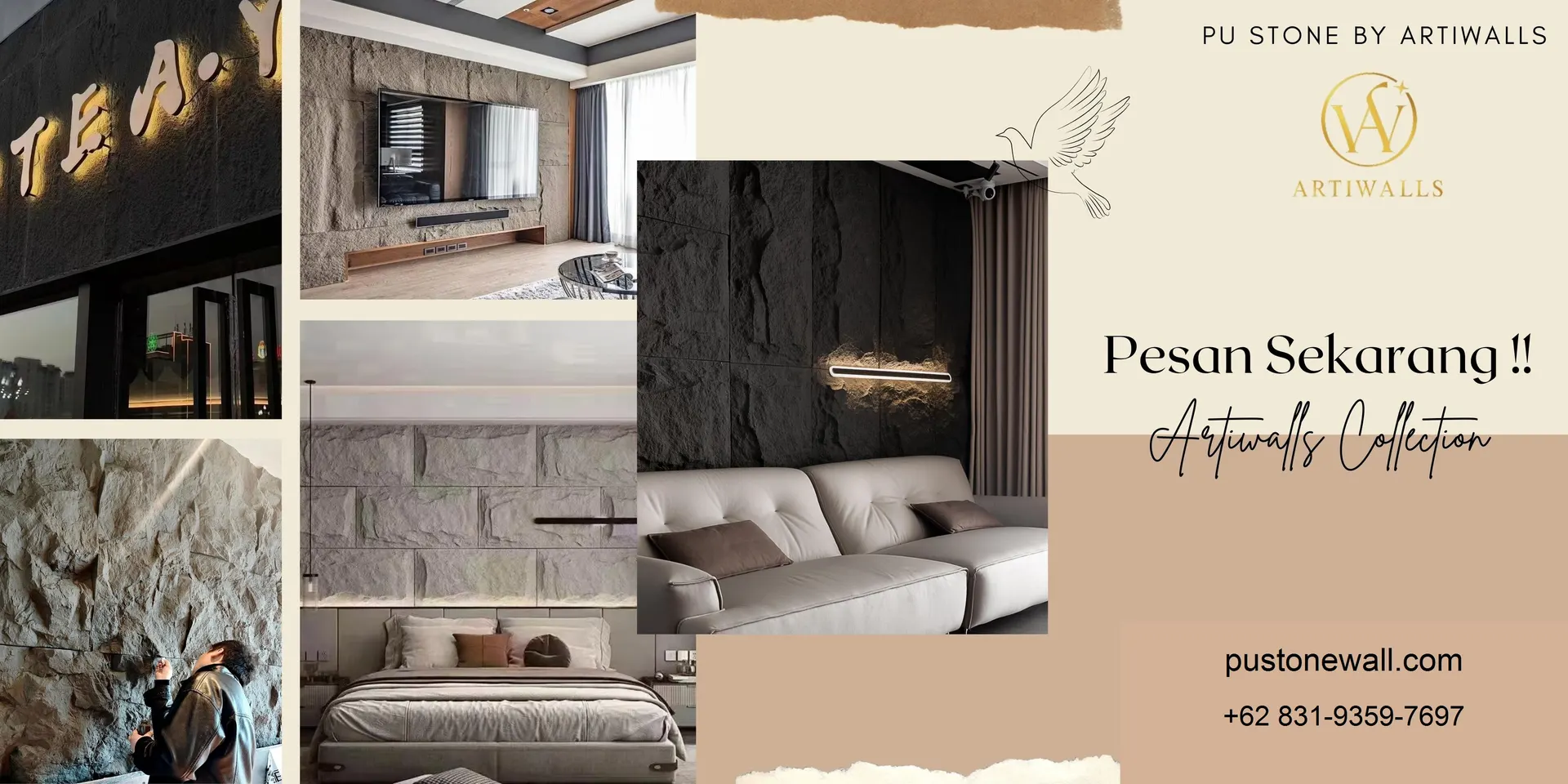 ARTIWALLS PU Stone Banner 1