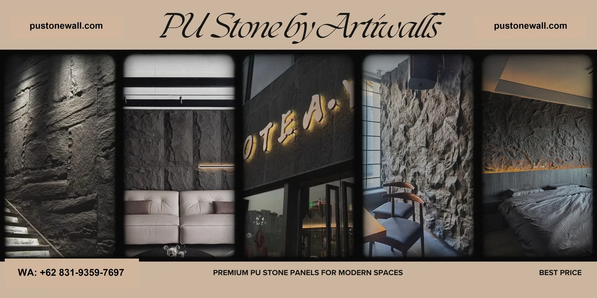 ARTIWALLS PU Stone Banner 3