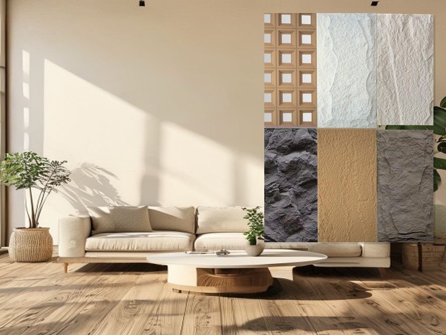 Inspirasi Dinding Panel Batu untuk TV Background Ruang Tamu