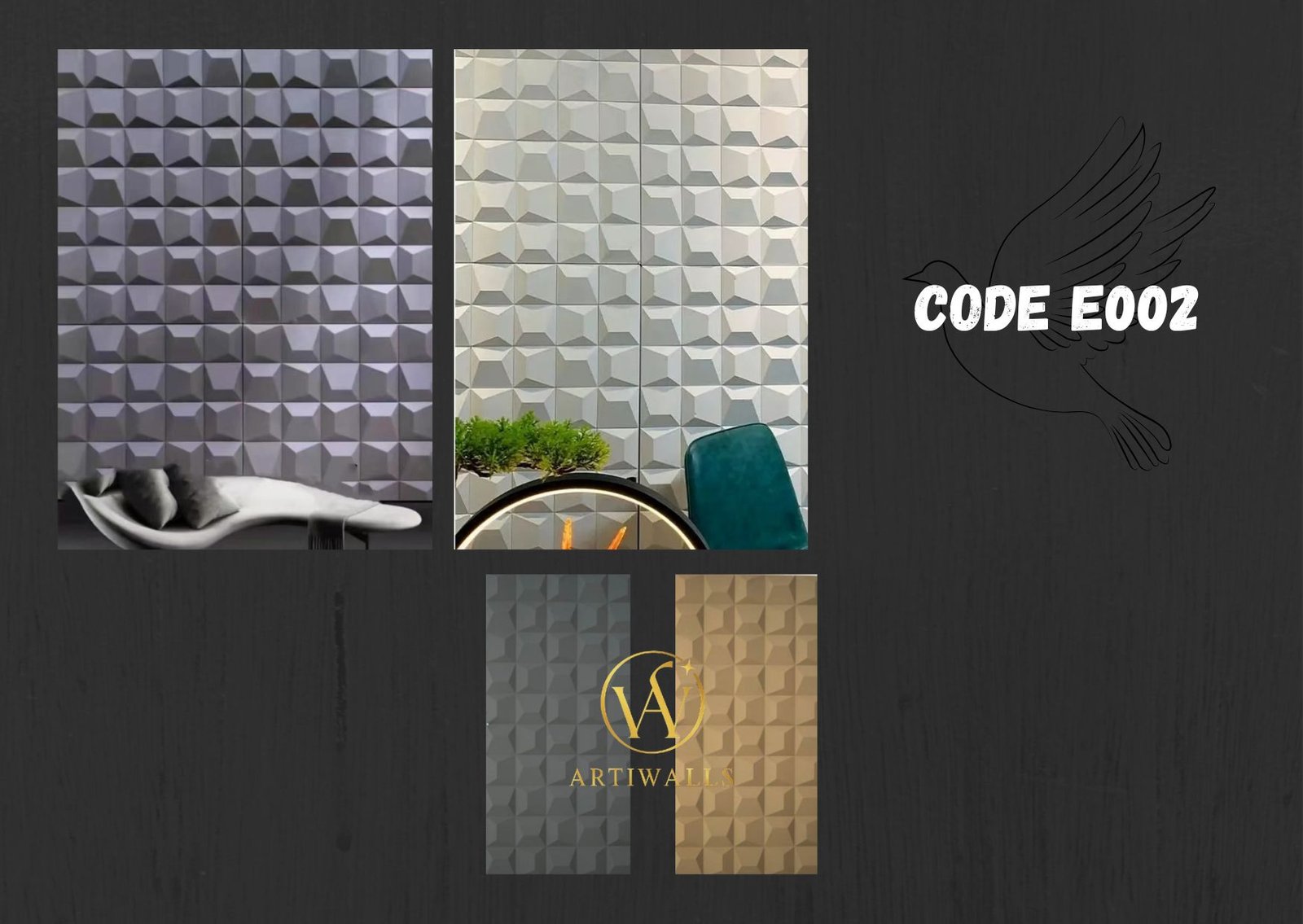 PUSTONE CODE E002 PU Stone Wall Panel