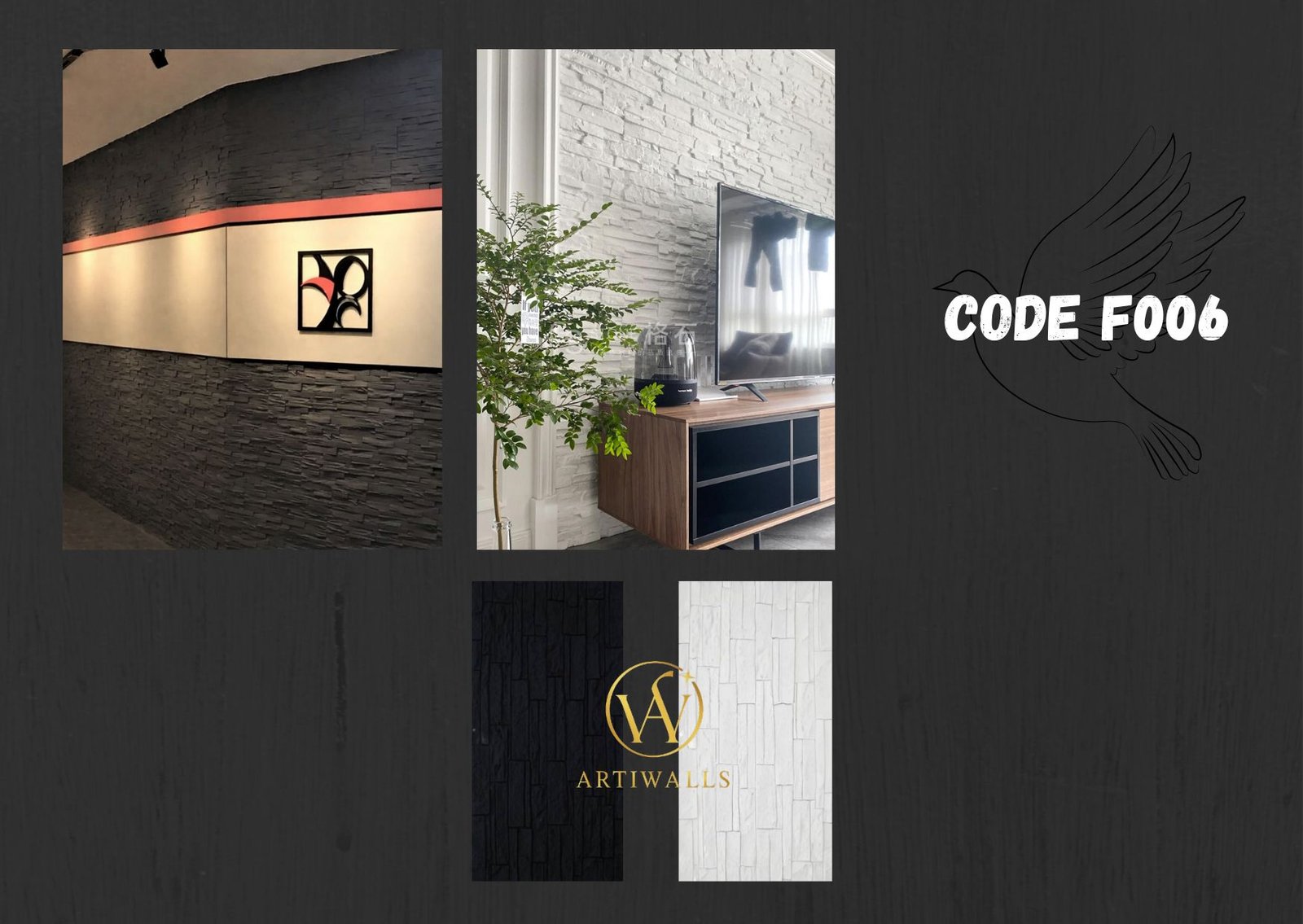 PUSTONE CODE F006 PU Stone Wall Panel