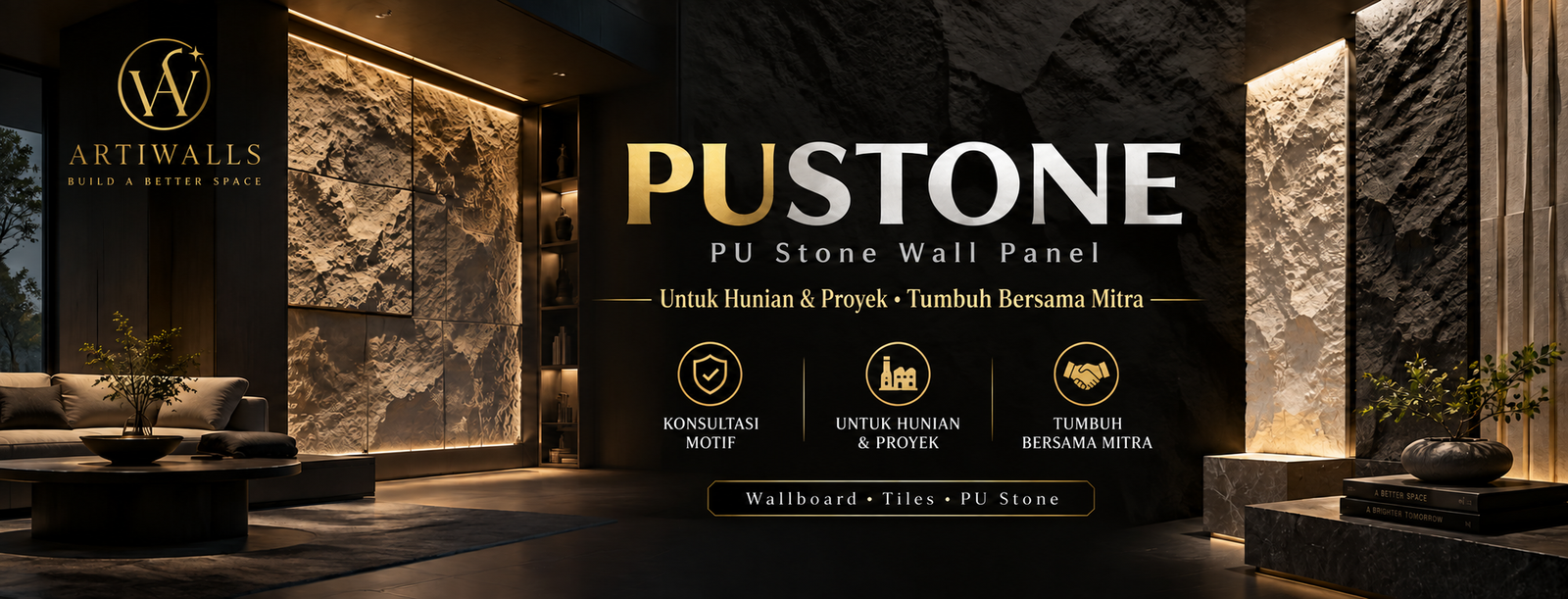 ARTIWALLS PUSTONE PU Stone Wall Panel